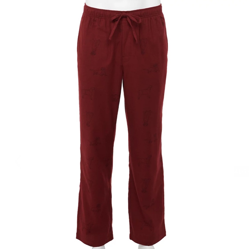 Men's Sonoma Goods For Life Flannel Pajama Pants Red Dogs nwt